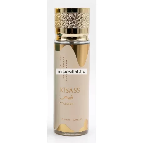 V.V.Love Kisass 250ml testpermet arany mintás flakonnal és kupakkal a Lattafa Eclaire stílusában.