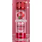 V.V.Love Berry Wish 250ml-es női testpermet álló hengeres átlátszó flakonban halványrózsaszín folyadékkal a flakon előlapján egy nagy méretű tejszínhabos és csokoládéöntetes sütemény grafika látható a tetején egy szem nagyszemű piros eperrel felül piros alapon fehér BERRY WISH felirattal alul pedig piros fémhatású alsó sávval és csillogó piros mintás hengeres kupakkal
