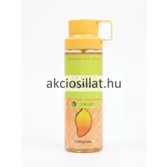 V.V.Love Velvet Mango 250ml trópusi mangós testpermet sárga kupakos átlátszó flakonban