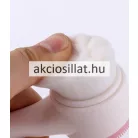 A Miss Rose többfunkciós arctisztító kefe, arcmasszázs és arctisztítás.jpg képen a kétoldalas arctisztító kefe látható fehér-rózsaszín és fekete-rózsaszín változatban, arcmosó női arcok illusztrációja mellett.