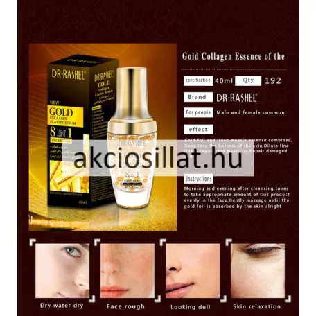 DR Rashel Gold Collagen Elastin Arcszérum 8 In 1 40ml
