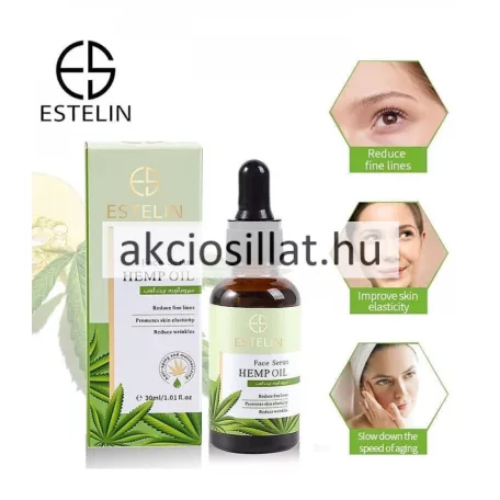 Estelin Hemp Oil Face Serum kenderolajos arcszérum 30ml