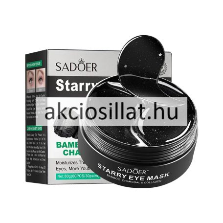 Sadoer Starry Eye Mask 60 darabos bambusz szenes szemmaszk tégelye és doboza.