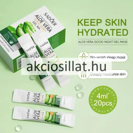 Sadoer Aloe Vera Good Night Gel Mask Északai Gél arcmaszk 20x4ml