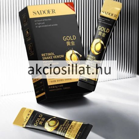 Sadoer Gold Retinol kígyóméreg peptid arcmaszk 10x6g