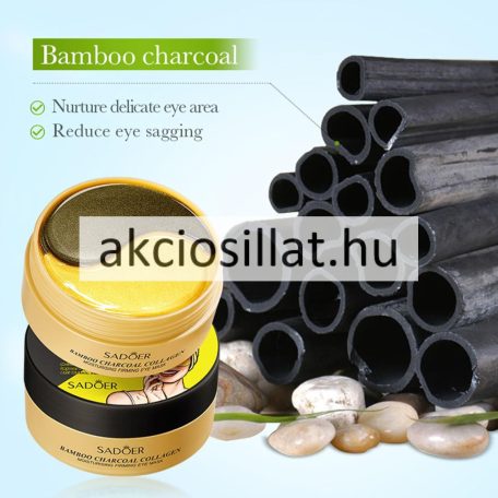 Sadoer Collagen Bamboo Charcoal Eye Mask szemmaszk 60db/30 pár