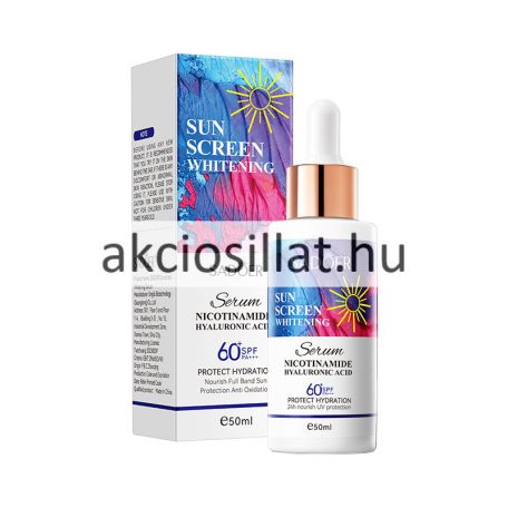 Sadoer fényvédő fehérítő szérum hialuronsavval és nikotinamiddal SPF60+ 50ml