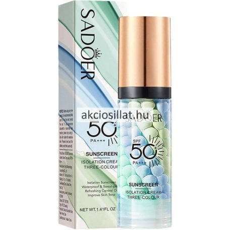 Sadoer SPF 50+ PA+++ napvédő izolációs krém 40g
