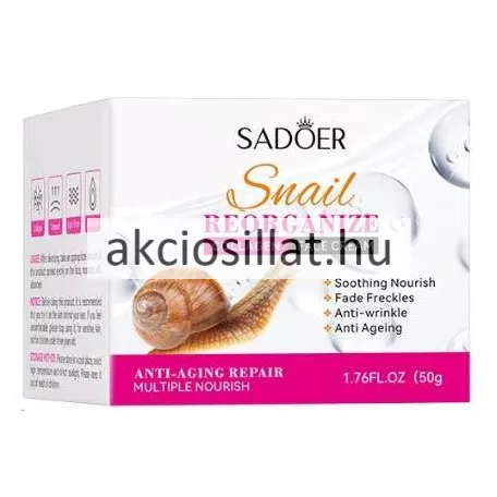 Sadoer Snail Collagen arckrém 50g