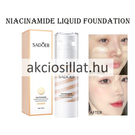 Sadoer Nicotinamide Two-Tone Liquid Foundation Natural Color Alapozó 35ml