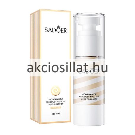 Sadoer Nicotinamide Two-Tone Liquid Foundation Ivory Colour Alapozó 35ml