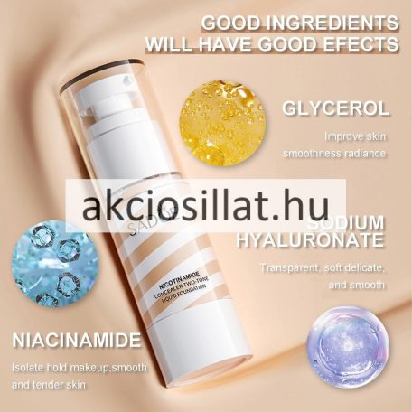 Sadoer Nicotinamide Two-Tone Liquid Foundation Ivory Colour Alapozó 35ml