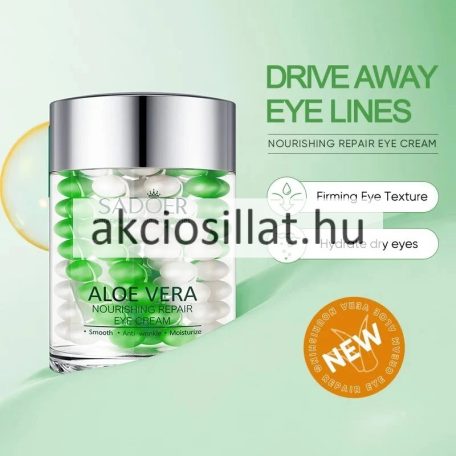 Sadoer Aloe Vera Szemkörnyékápóló Krém 60g