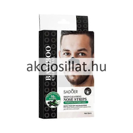 Sadoer Bamboo Charcoal Deep Cleaning Nose Strips mélytisztító orrmaszk 6db