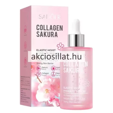 Sadoer Collagen Sakura Elastic Moist Hydrate Serum Kollagénes Japán cseresznyevirágos arcszérum 100ml