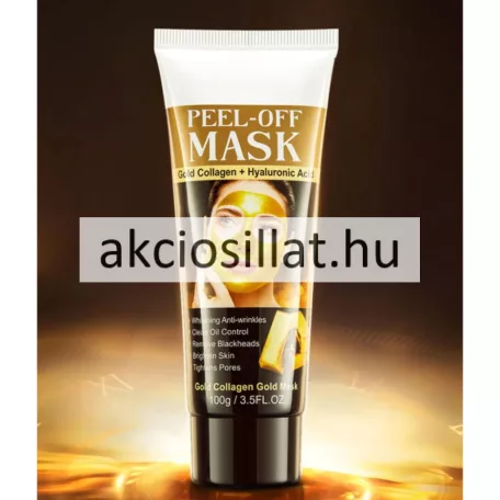 Sadoer Peel-Off Gold Collagen + Hyaluronic Acid Mask Arcmaszk Arany Kollagénes és Hialuronsavas 100g