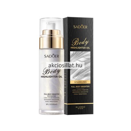 Sadoer Body Highlighter Oil #01 Silver Csillámos Testápoló olaj 85ml