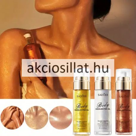 Sadoer Body Highlighter Oil #03 Bronze Gold Csillámos Testápoló olaj 85ml