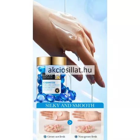 Sadoer Argan Oil Olive Smooth Hair Care Capsules Hajápoló kapszula hajsimításhoz argán és olívaolajjal 30 db