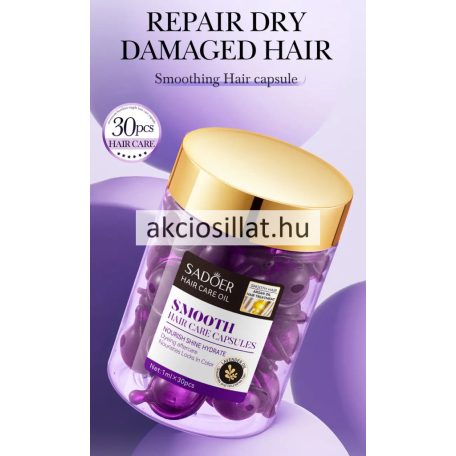 Sadoer Argan Oil Levendula Smooth Hair Care Capsules Hajápoló kapszula argán és levendula olajjal 30 db