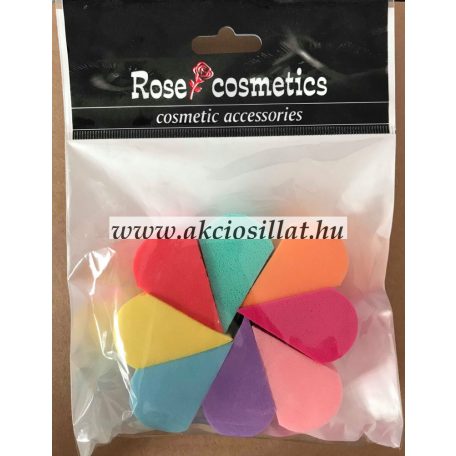 Rose-Cosmetics-Kozmetikai-szivacs-8db-os-szines-csepp-alaku