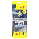 Gillette Blue3 Comfort Slalom 4 darabos eldobható borotva kék csomagolása eukaliptuszos krémezőcsíkkal.