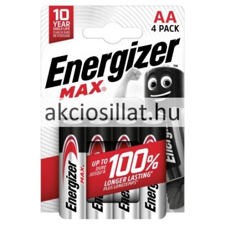 Energizer Max AA Alkaline ceruza elem 4db (LR6)