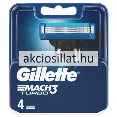 Gillette Mach3 Turbo borotvabetét 4db-os