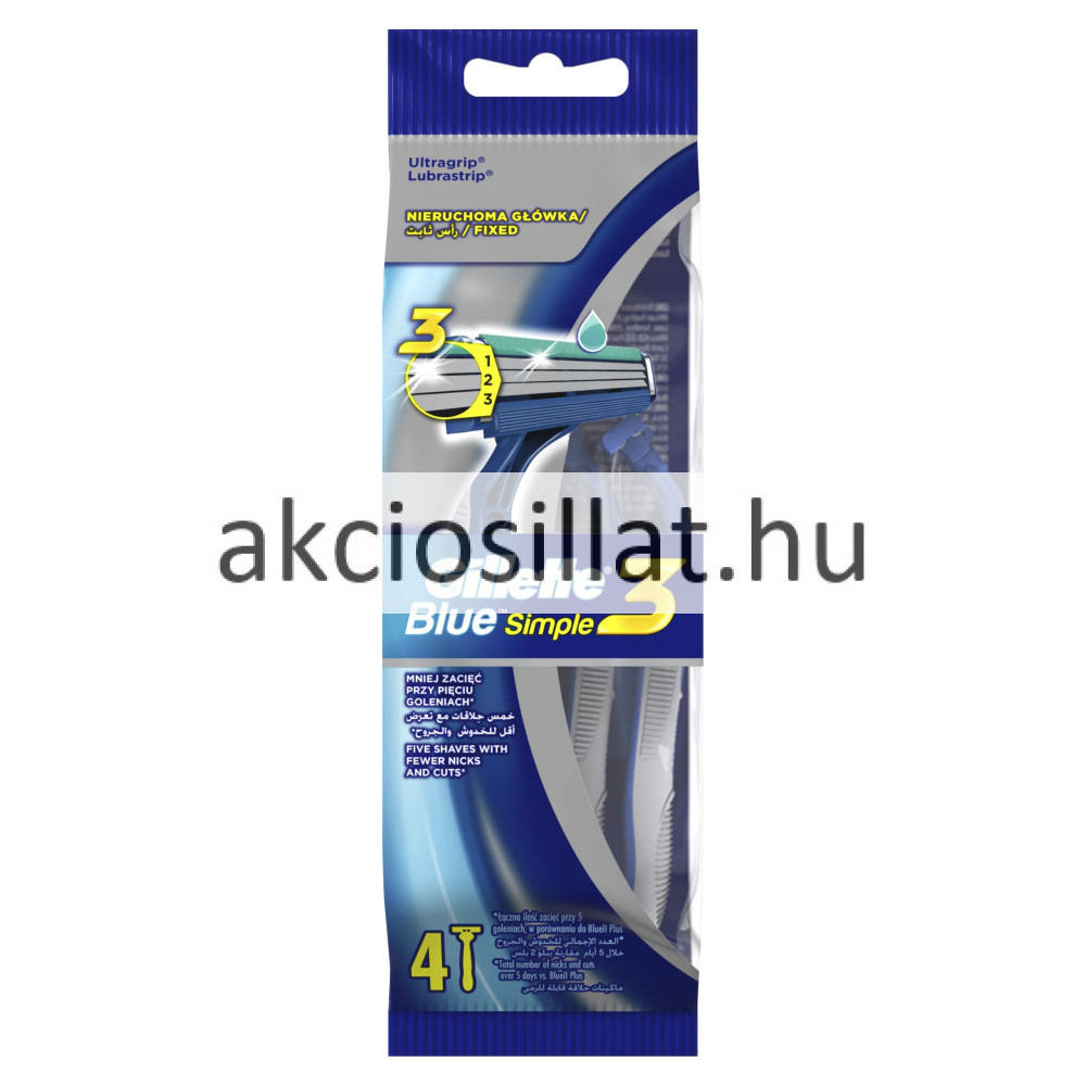 Gillette Blue 3 Simple eldobható borotva rendelés - Olcsó parfüm és pa