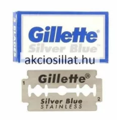 Gillette Silver Blue 5 darabos kék-fehér dobozos rozsdamentes kétoldali borotvapenge.
