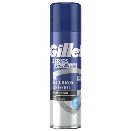 Gillette Series Cleansing With Charcoal borotvagél 200ml