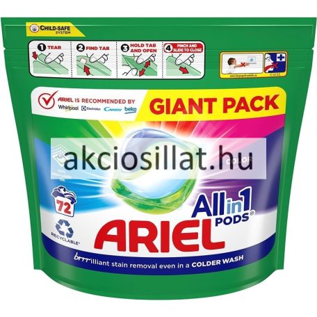 Ariel Color All-in-1 Pods mosókapszula 72db