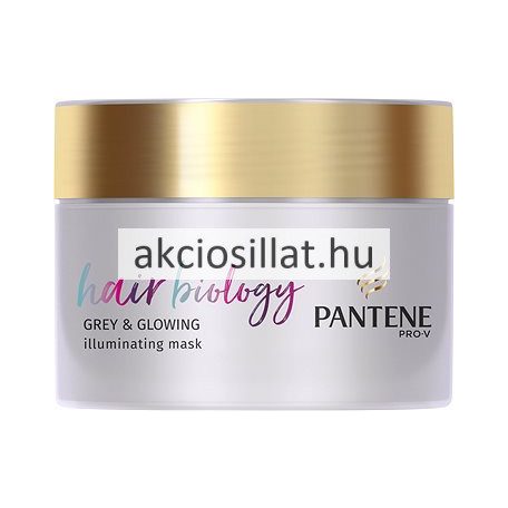 Pantene Hair Biology Gray & Glowing Hamvasító Hajpakolás 160ml