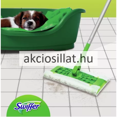 Swiffer padlótisztító csomag ( nyél + 11 kendő )