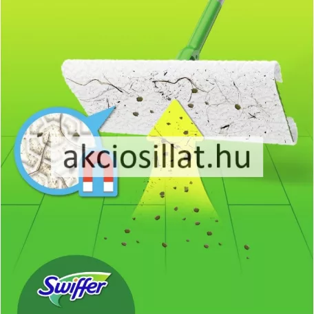 Swiffer padlótisztító csomag ( nyél + 11 kendő )