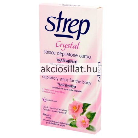 Opilca Strep hideggyanta szőrtelenítő csík testre 20db + 4db lemosókendő