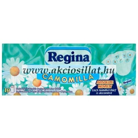 Regina Camomilla papírzsebkendő 4 rétegű 10x9db