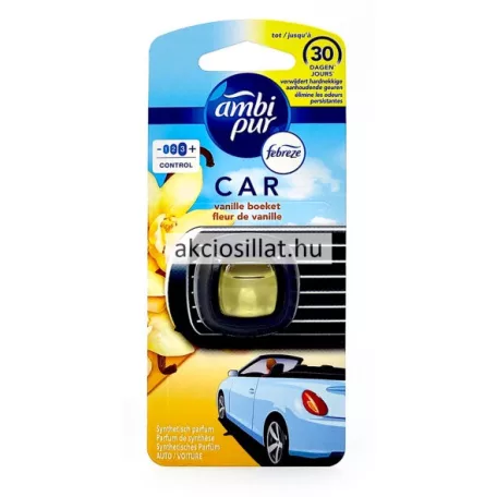 Ambi Pur Car Clip Autóillatosító Vanillia Boeket 2ml
