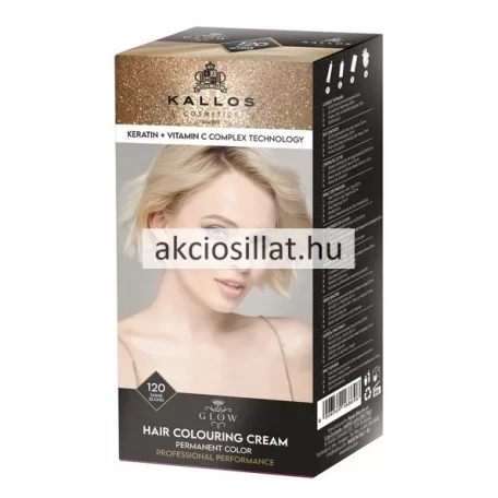 Kallos Glow tartós krémhajfesték 120 fényszőke 60ml
