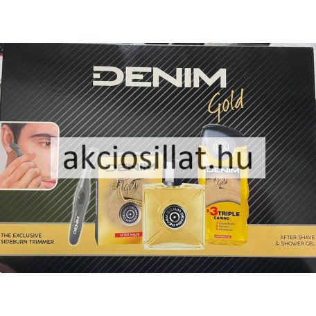 Denim Gold ajándékcsomag + ajándék Sideburn Trimmer
