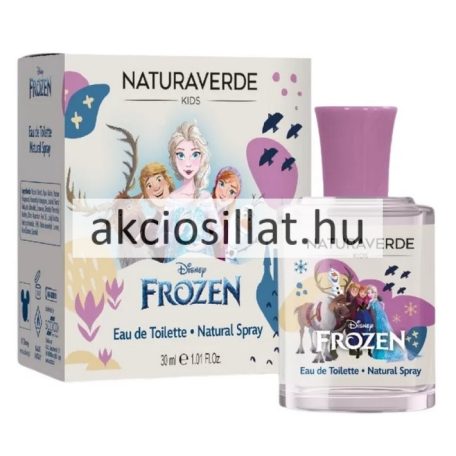 Naturaverde Disney Frozen II 30ml-es gyerek parfüm üvege a Jégvarázs karaktereivel.
