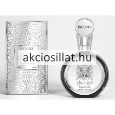 Iscents Elysian Fields EDP 100ml férfi parfüm ezüst-fekete kerek üvegben és díszdobozban