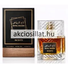 Iscents Royal Diadem EDP 100ml unisex parfüm és fekete-bronz díszdoboz kristálytiszta üvegben