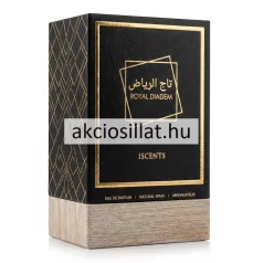 Iscents Royal Diadem EDP 100ml unisex parfüm és fekete-bronz díszdoboz kristálytiszta üvegben