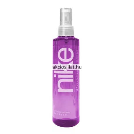 Nike Purple Mood 200ml női testpermet lila áttetsző flakonban - Akciós Illat