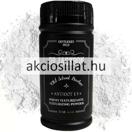 DR Jackson Texture Powder Antidot 1.5 20g-os texturáló hajpor fekete flakonban
