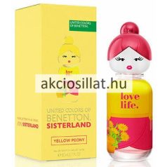 Benetton Sisterland Yellow Peony 80ml EDT női parfüm sárga figura alakú üvegben - Akciós Illat