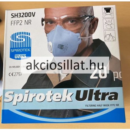 Spirotek Ultra Maszk FFP2 Védőmaszk Szelepes Szájmaszk - Arcmaszk