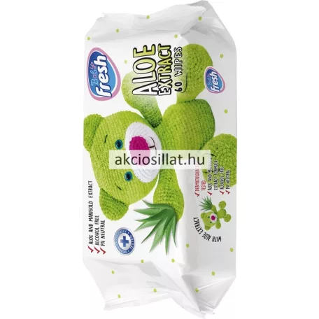 Fresh Baby Aloe Nedves Törlőkendő 60db
