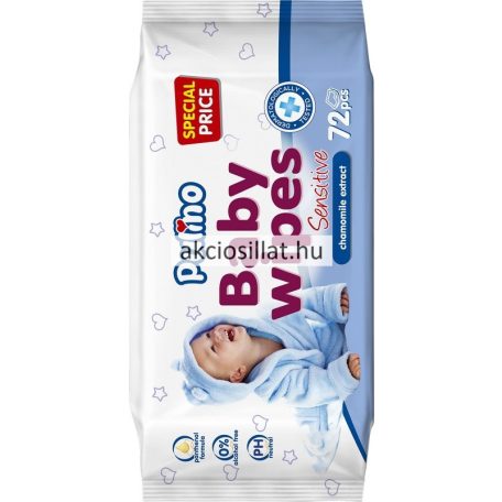 Pulino Baby Sensitive Nedves Törlőkendő 72db